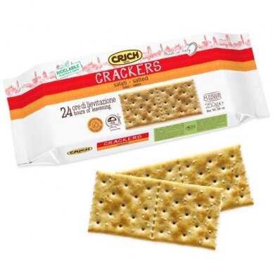 Krekeriai su druska CRICH, 250 g Krekeriai su druska CRICH, 250 g