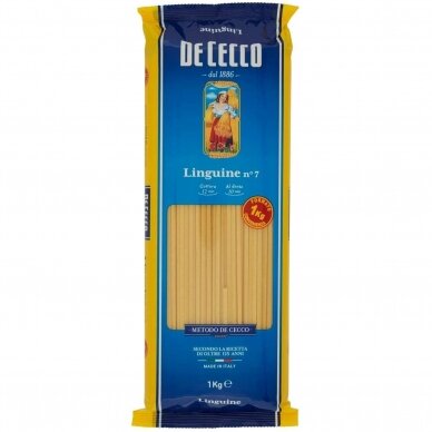 Makaronai DE CECCO Linguine Nr.7, 1 kg Makaronai DE CECCO Linguine Nr.7, 1 kg