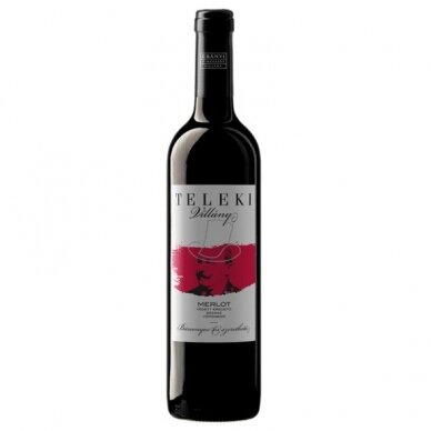 Raudonasis sausas vynas TELEKI VILLÁNYI MERLOT 2019, 750 ml