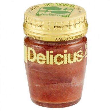 Ančiuvių filė alyvuogių aliejuje DELICIUS, 58 g Ančiuvių filė alyvuogių aliejuje DELICIUS, 58 g