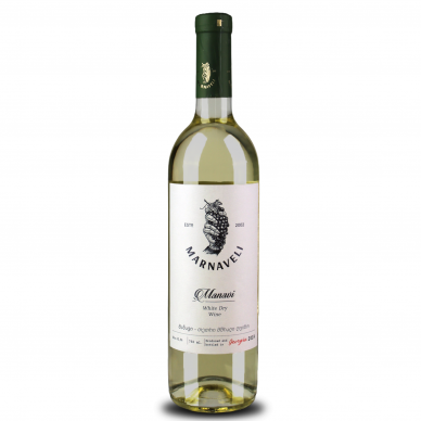 Baltasis sausas vynas Manavi Marnaveli, 750 ml
