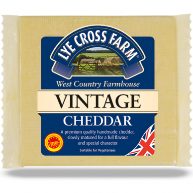 Brandintas čederio sūris LYE CROSS FARM VINTAGE, 45% rieb., 200 g
