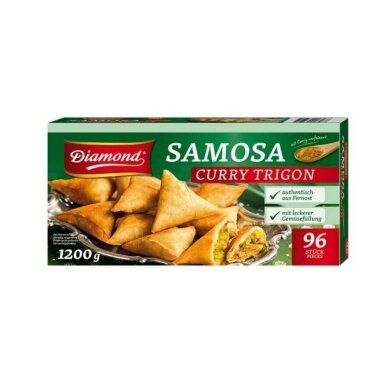 Daržovių trikampėliai "Samosa" su kariu Daržovių trikampėliai "Samosa" su kariu