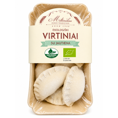 Ekologiški virtiniai su jautiena MILTINUKAS, 300 g Ekologiški virtiniai su jautiena MILTINUKAS, 300 g