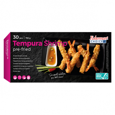 Krevetės tempura FISHERMAN's CHOICE, 26/30, 750 g