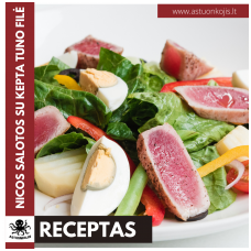 Nicos salotos- variacija su kepta tuno filė