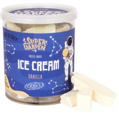 Šaltyje džiovinti vaniliniai ledai SUPERGARDEN, 35 g