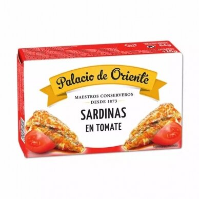 Sardinės pomidorų padaže PALACIO DE ORIENTE, 120 g