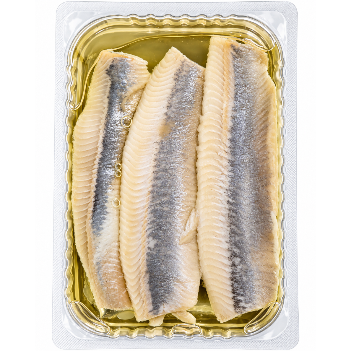 Sūdyta Atlantinių silkių filė dūmo skonio, 240 g