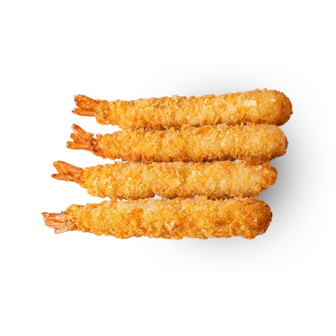Torpedos formos krevetės tempūroje, 1000 g Torpedos formos krevetės tempūroje, 1000 g
