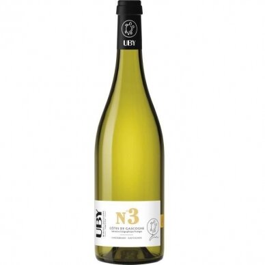 Baltasis vynas UBY N°3 Côtes de Gascogne Colombard Sauvignon