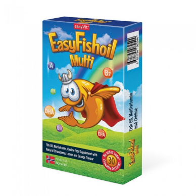 Žuvų taukai EASY FISH OIL "Multi", 30 vnt. 1 Žuvų taukai EASY FISH OIL "Multi", 30 vnt. 1