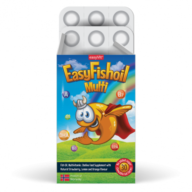 Žuvų taukai EASY FISH OIL "Multi", 30 vnt. 2 Žuvų taukai EASY FISH OIL "Multi", 30 vnt. 2