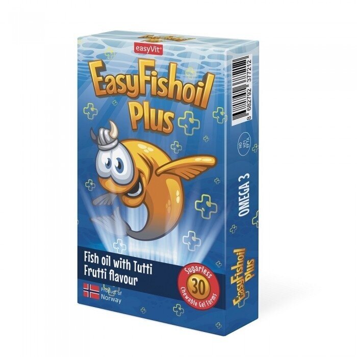 Žuvų taukai EASY FISH OIL "Plus", 30 vnt. 2 Žuvų taukai EASY FISH OIL "Plus", 30 vnt. 2
